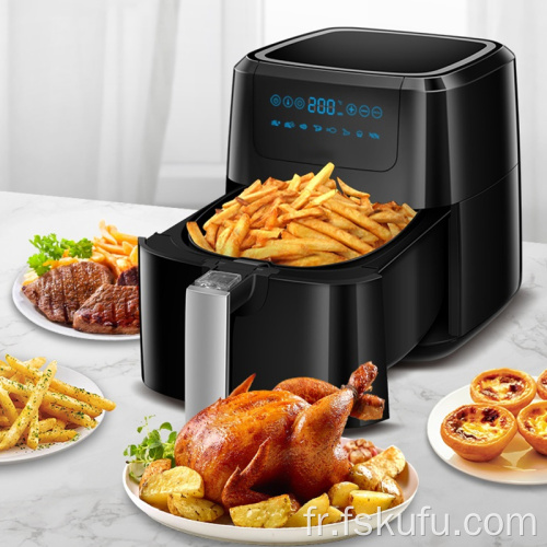 Friteuse à air domestique numérique de grande capacité de 5 litres